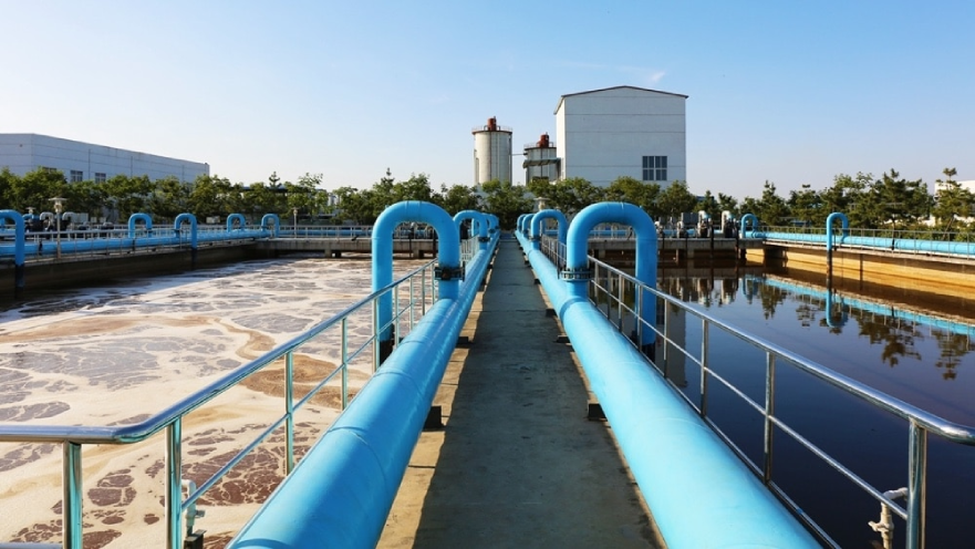 Industrial sewage and water treatment plant system